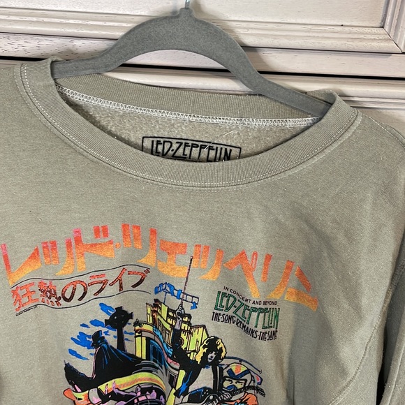 LED ZEPPELIN SWEATER Song Remains the Same Adult Small LS Tan RARE nwt small - Picture 2 of 8